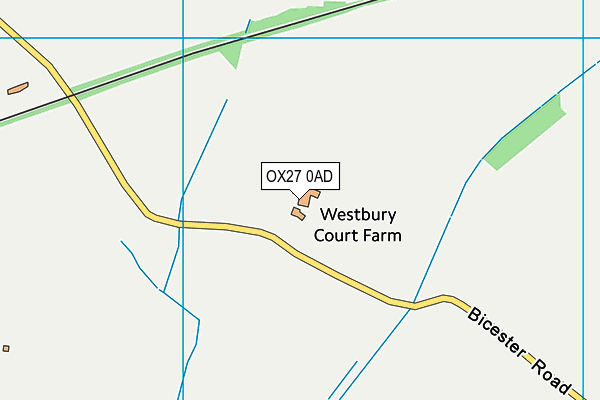 OX27 0AD map - OS VectorMap District (Ordnance Survey)