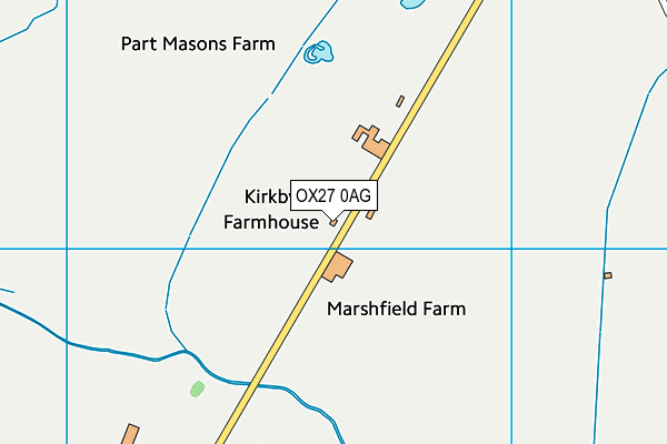 OX27 0AG map - OS VectorMap District (Ordnance Survey)