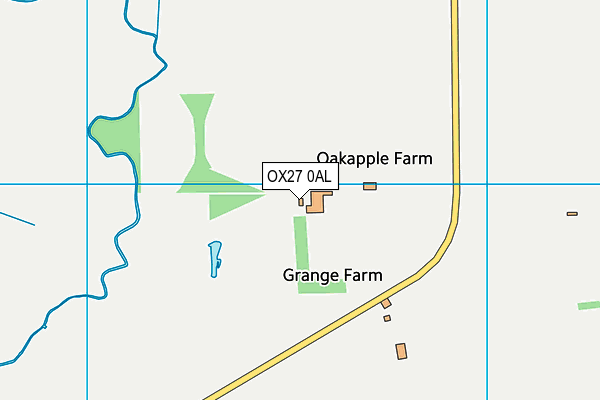 OX27 0AL map - OS VectorMap District (Ordnance Survey)