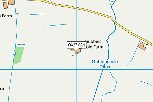 OX27 0AN map - OS VectorMap District (Ordnance Survey)