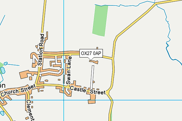 OX27 0AP map - OS VectorMap District (Ordnance Survey)