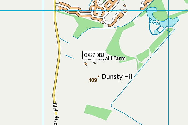 OX27 0BJ map - OS VectorMap District (Ordnance Survey)