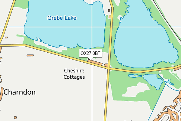 OX27 0BT map - OS VectorMap District (Ordnance Survey)