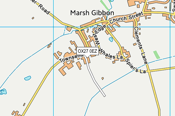 OX27 0EZ map - OS VectorMap District (Ordnance Survey)