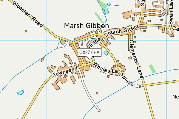 OX27 0HA map - OS VectorMap District (Ordnance Survey)