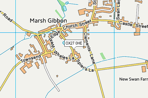 OX27 0HE map - OS VectorMap District (Ordnance Survey)