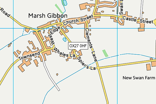 OX27 0HF map - OS VectorMap District (Ordnance Survey)