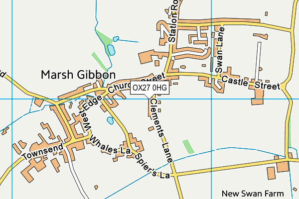 OX27 0HG map - OS VectorMap District (Ordnance Survey)
