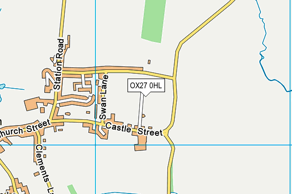 OX27 0HL map - OS VectorMap District (Ordnance Survey)