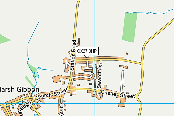 OX27 0HP map - OS VectorMap District (Ordnance Survey)