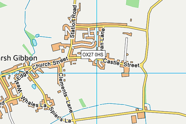 OX27 0HS map - OS VectorMap District (Ordnance Survey)
