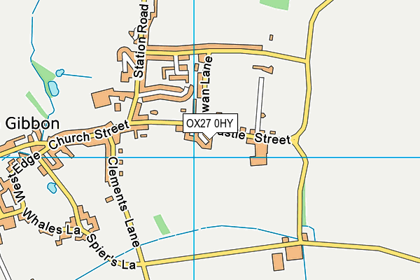 OX27 0HY map - OS VectorMap District (Ordnance Survey)