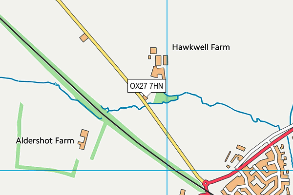 OX27 7HN map - OS VectorMap District (Ordnance Survey)