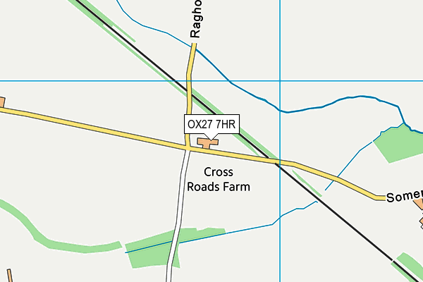 OX27 7HR map - OS VectorMap District (Ordnance Survey)