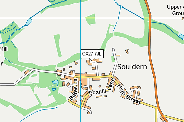 OX27 7JL map - OS VectorMap District (Ordnance Survey)