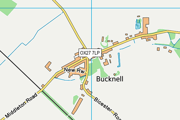 OX27 7LP map - OS VectorMap District (Ordnance Survey)