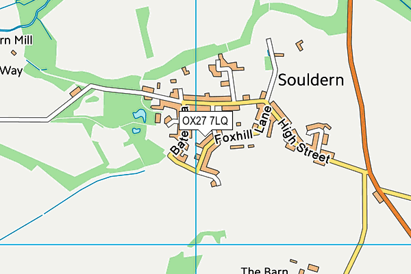 OX27 7LQ map - OS VectorMap District (Ordnance Survey)