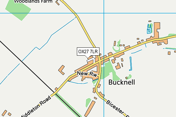 OX27 7LR map - OS VectorMap District (Ordnance Survey)