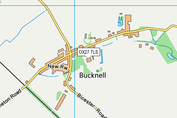 OX27 7LS map - OS VectorMap District (Ordnance Survey)