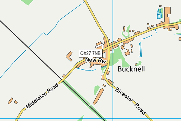 OX27 7NB map - OS VectorMap District (Ordnance Survey)