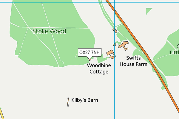 OX27 7NH map - OS VectorMap District (Ordnance Survey)