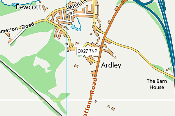 OX27 7NP map - OS VectorMap District (Ordnance Survey)