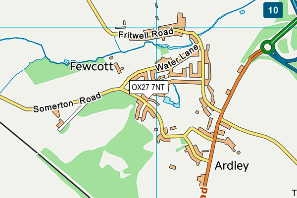 OX27 7NT map - OS VectorMap District (Ordnance Survey)