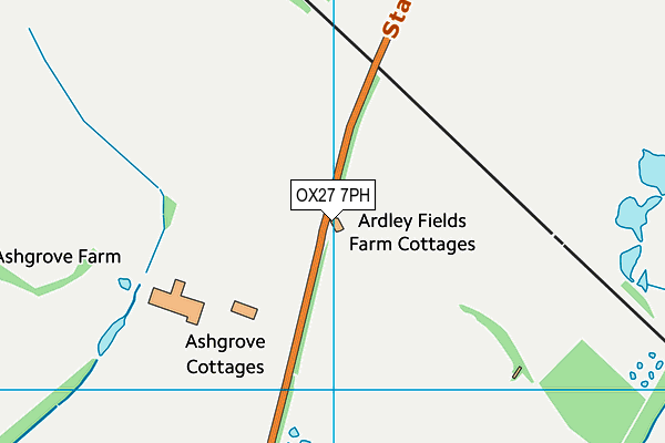 OX27 7PH map - OS VectorMap District (Ordnance Survey)