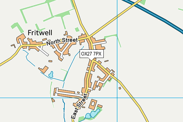 OX27 7PX map - OS VectorMap District (Ordnance Survey)