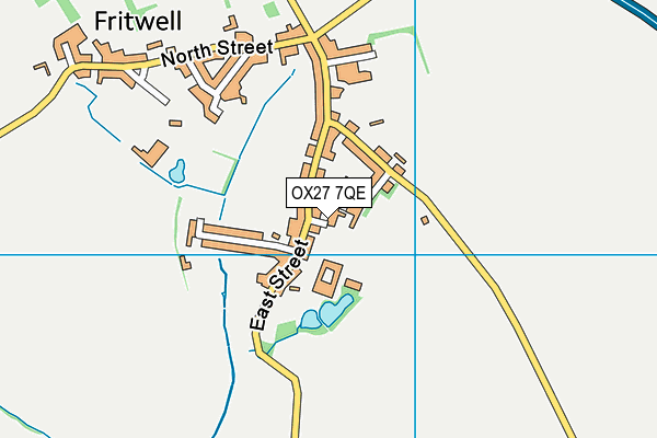 OX27 7QE map - OS VectorMap District (Ordnance Survey)