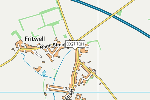 OX27 7QH map - OS VectorMap District (Ordnance Survey)