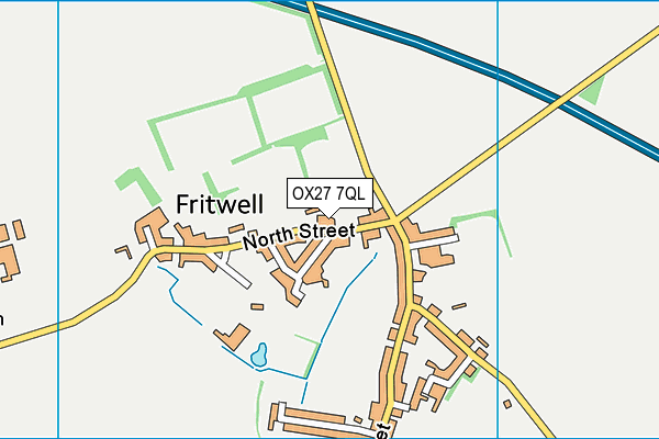 OX27 7QL map - OS VectorMap District (Ordnance Survey)