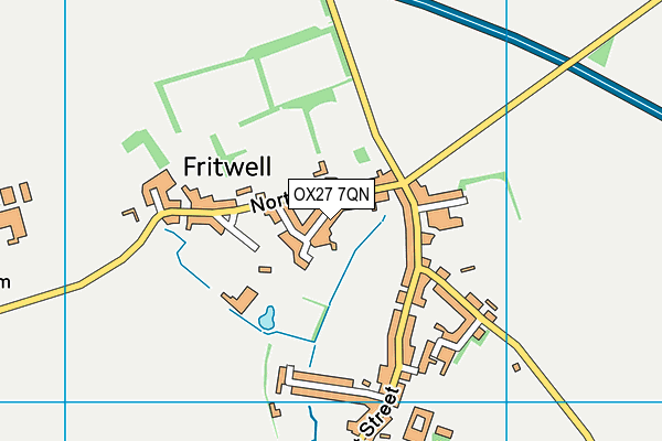 OX27 7QN map - OS VectorMap District (Ordnance Survey)