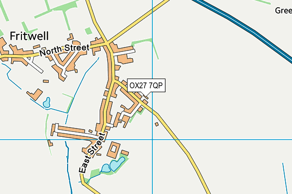 OX27 7QP map - OS VectorMap District (Ordnance Survey)