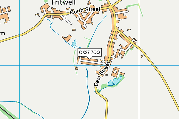 OX27 7QQ map - OS VectorMap District (Ordnance Survey)