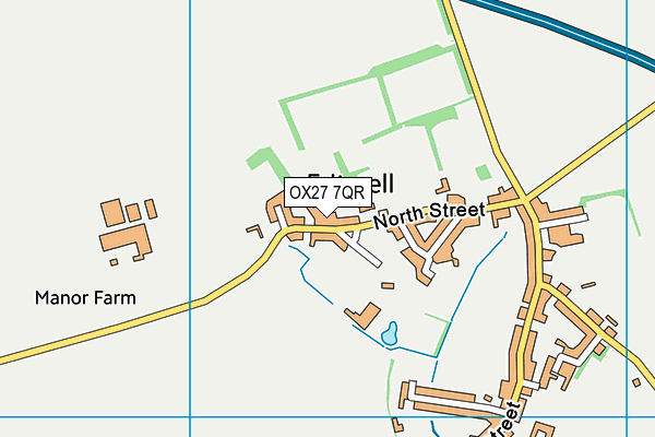 OX27 7QR map - OS VectorMap District (Ordnance Survey)