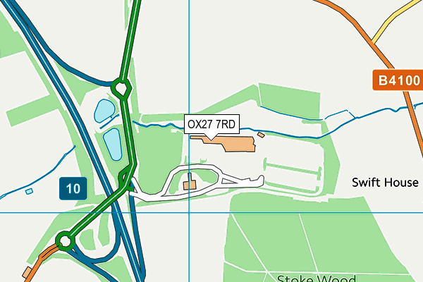 OX27 7RD map - OS VectorMap District (Ordnance Survey)