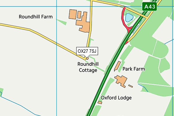 OX27 7SJ map - OS VectorMap District (Ordnance Survey)