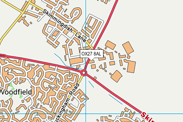 OX27 8AL map - OS VectorMap District (Ordnance Survey)