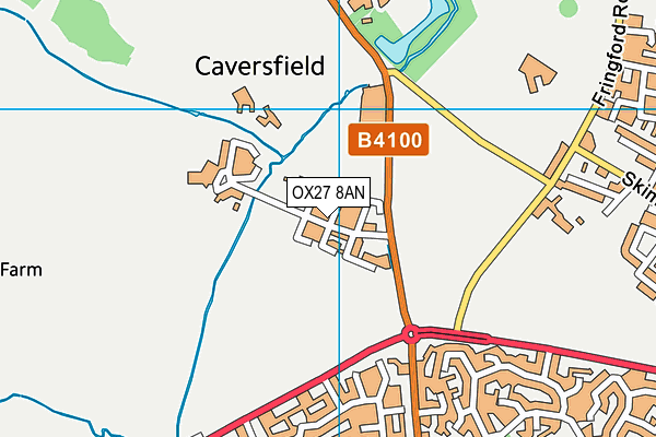 OX27 8AN map - OS VectorMap District (Ordnance Survey)