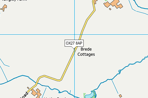 OX27 8AP map - OS VectorMap District (Ordnance Survey)