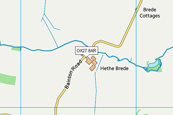 OX27 8AR map - OS VectorMap District (Ordnance Survey)