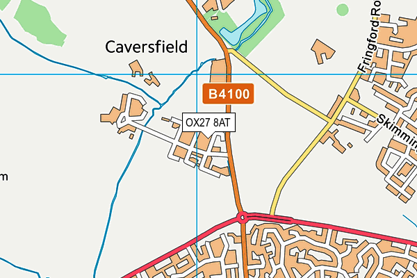 OX27 8AT map - OS VectorMap District (Ordnance Survey)