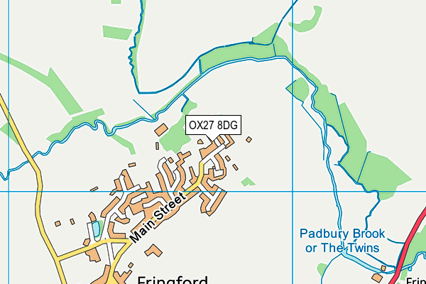 OX27 8DG map - OS VectorMap District (Ordnance Survey)