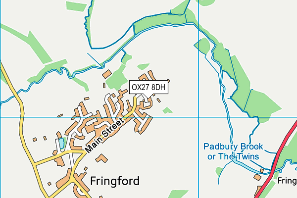 OX27 8DH map - OS VectorMap District (Ordnance Survey)