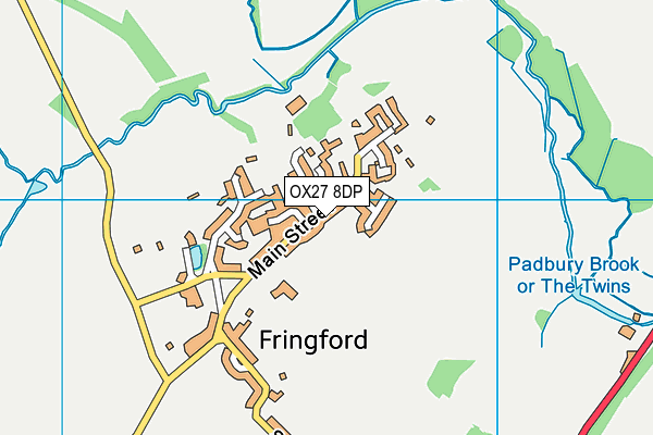 OX27 8DP map - OS VectorMap District (Ordnance Survey)