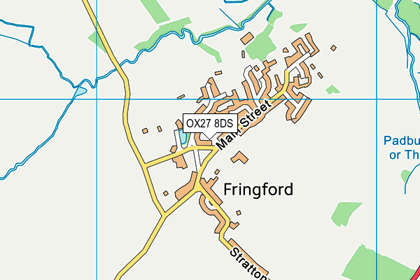 OX27 8DS map - OS VectorMap District (Ordnance Survey)