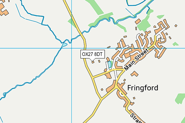 OX27 8DT map - OS VectorMap District (Ordnance Survey)