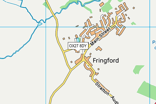 Fringford Church of England Primary School map (OX27 8DY) - OS VectorMap District (Ordnance Survey)
