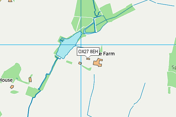 OX27 8EH map - OS VectorMap District (Ordnance Survey)